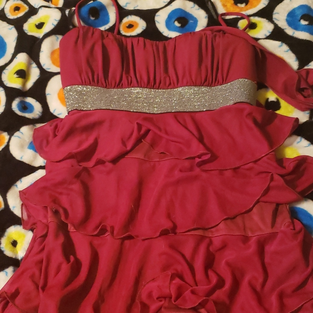 Maroon mini dress